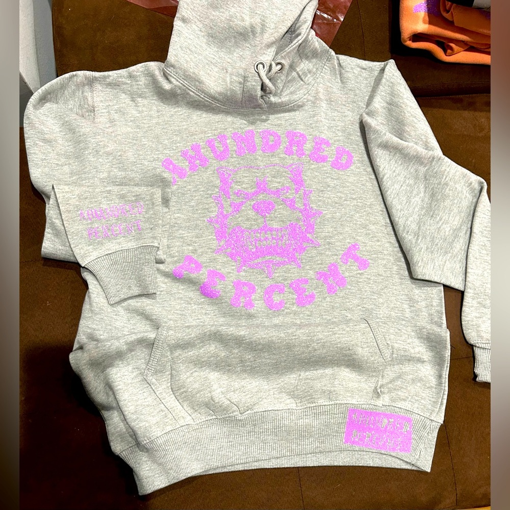 Unisex Custom-made quality sweatshirts with glitter vinyl